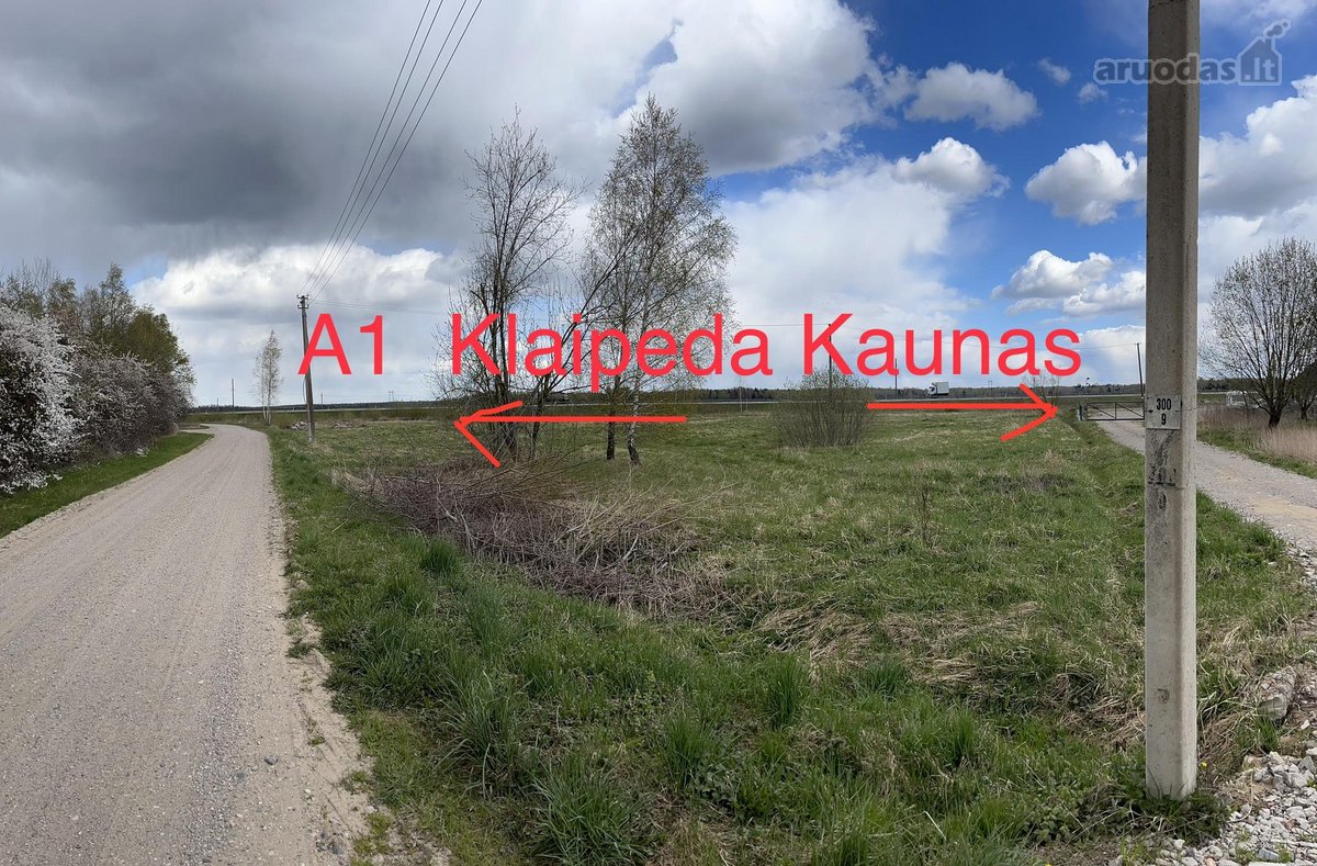 Parduodamas 60a sklypas šale magistralės A1
