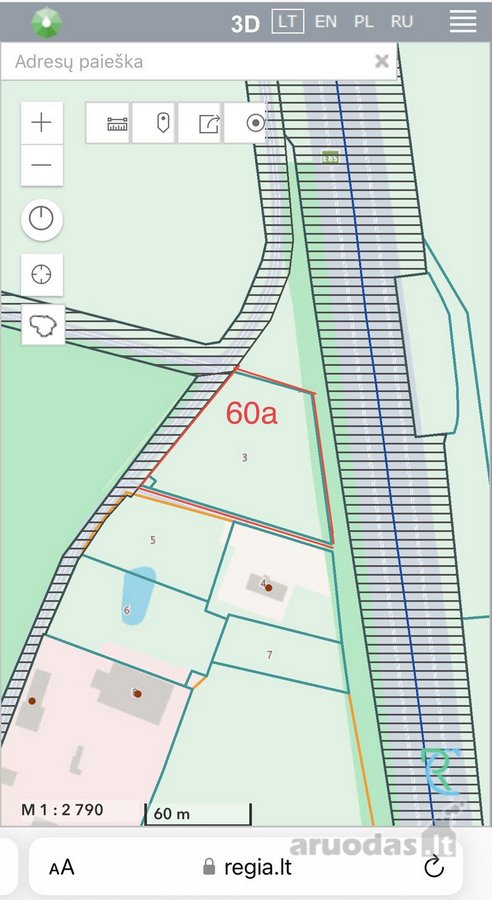 Parduodamas 60a sklypas šale magistralės A1 - nuotraukos Nr. 3