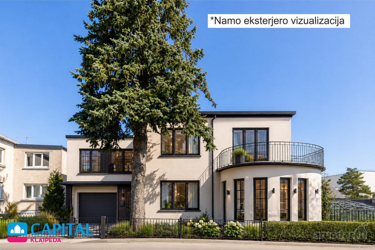 Išskirtinės architektūros namas Gargžduose su - nuotraukos Nr. 45