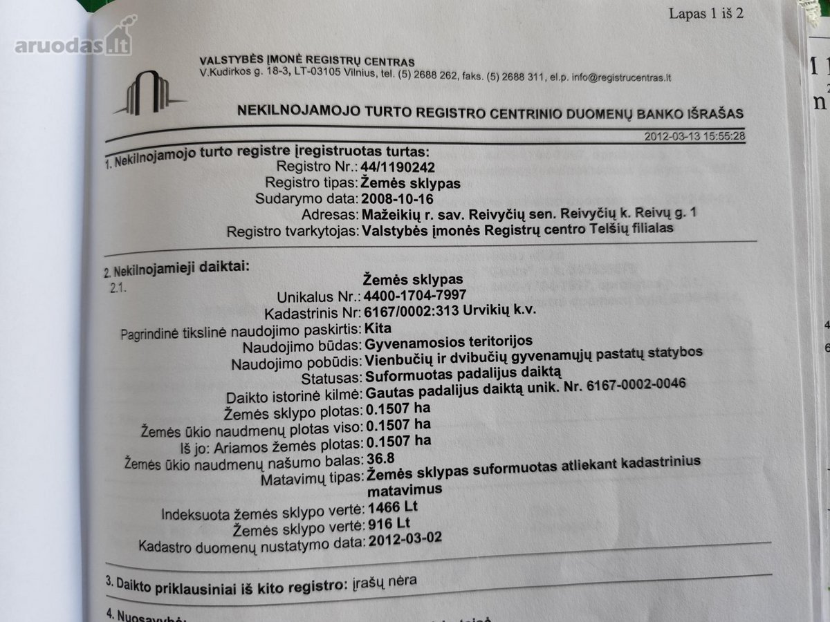 Parduodu du komercinės paskirties sklypus 56 - nuotraukos Nr. 3