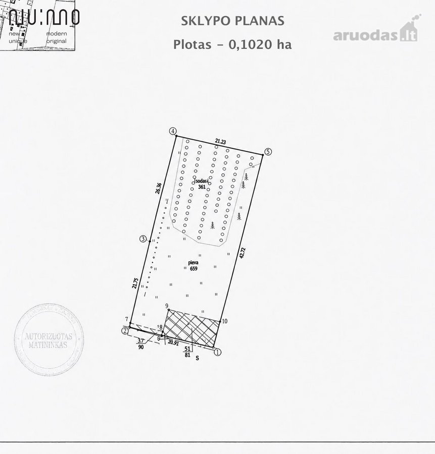 Parduodamas jaukus namų valdos sklypas - nuotraukos Nr. 10