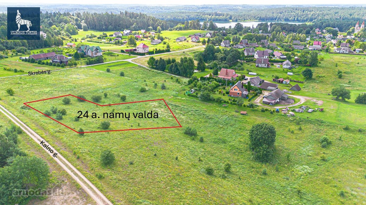 Parduodamas 24 arų namų valdos sklypas ramiam