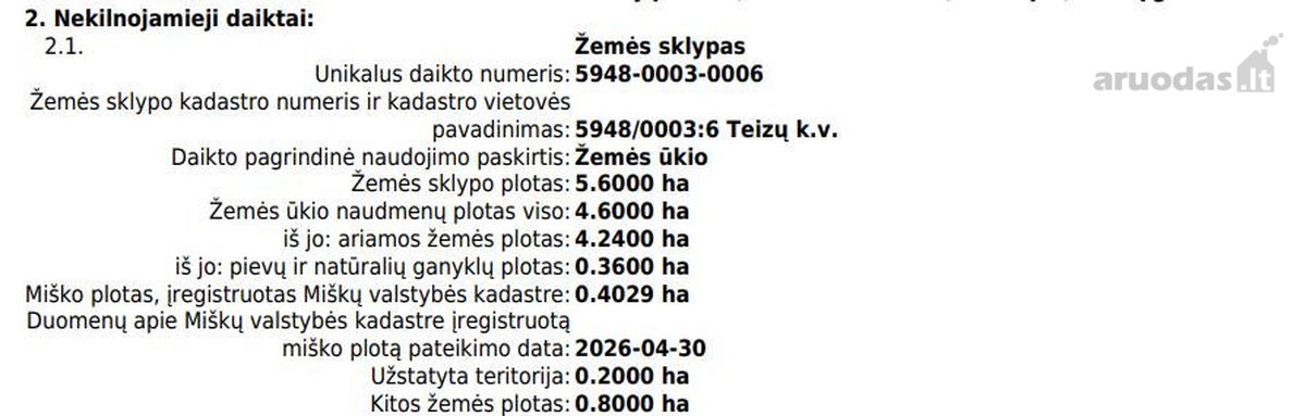 Parduodamas sklypas netoli Dusios ežero su - nuotraukos Nr. 4