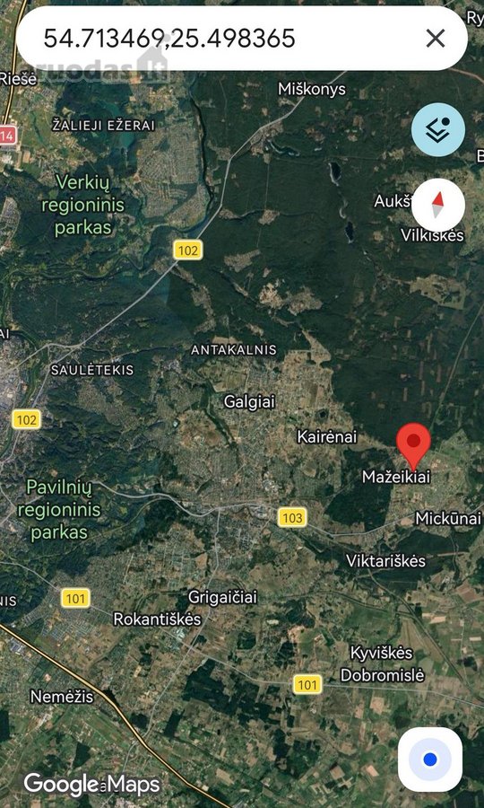 Parduodamas perspektyvus 1,6 ha sklypas