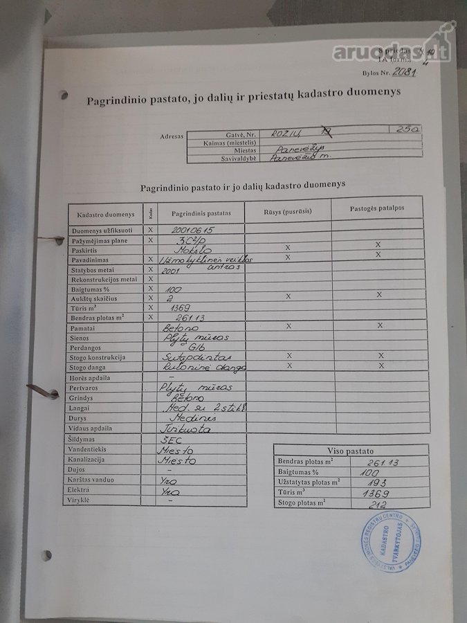 Dviejų aukštų namas Rožių 25 a . 261,13m2,du - nuotraukos Nr. 10