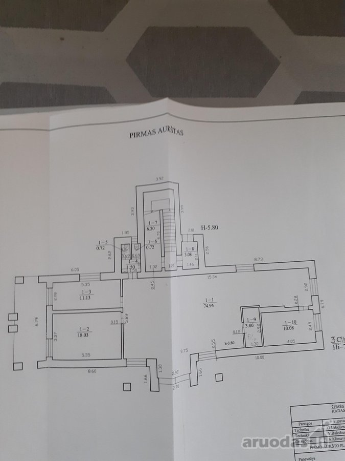 Dviejų aukštų namas Rožių 25 a . 261,13m2,du - nuotraukos Nr. 9