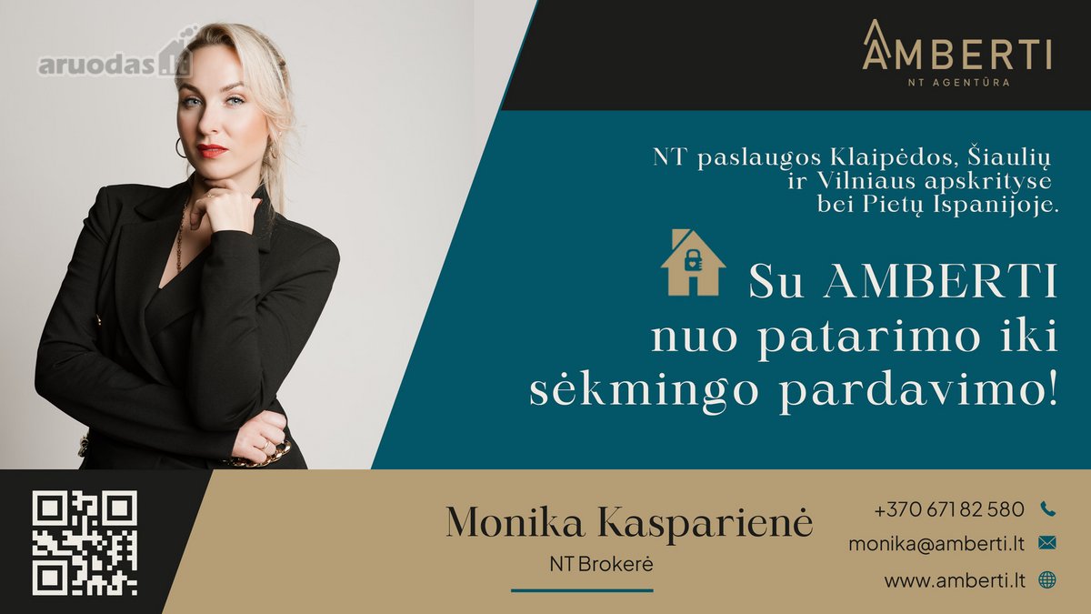 Amberti Nt agentūra parduoda erdvų, šiltą, - nuotraukos Nr. 23