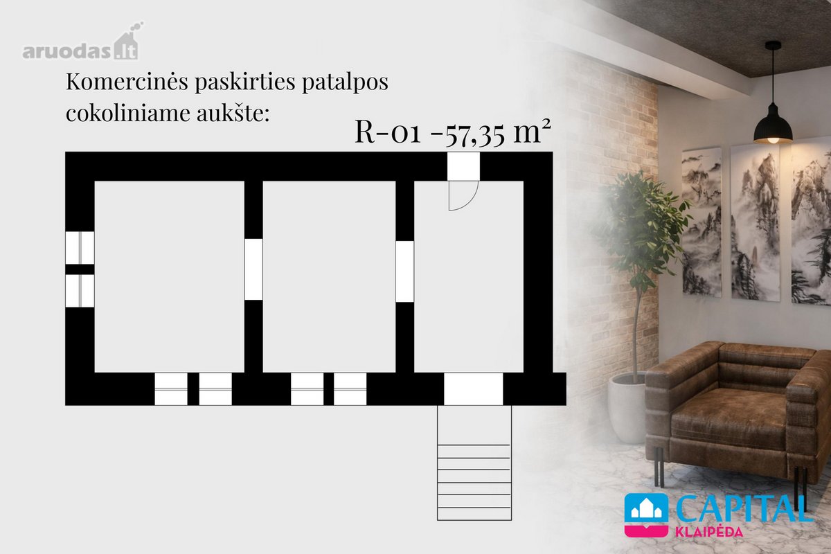 Komercinės patalpos projekte „Jūros 1“ – - nuotraukos Nr. 4