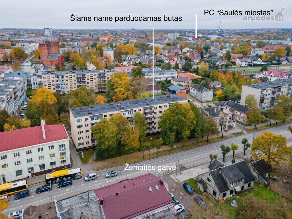 Parduodamas šviesus 2 kambarių butas Šiaulių - nuotraukos Nr. 31