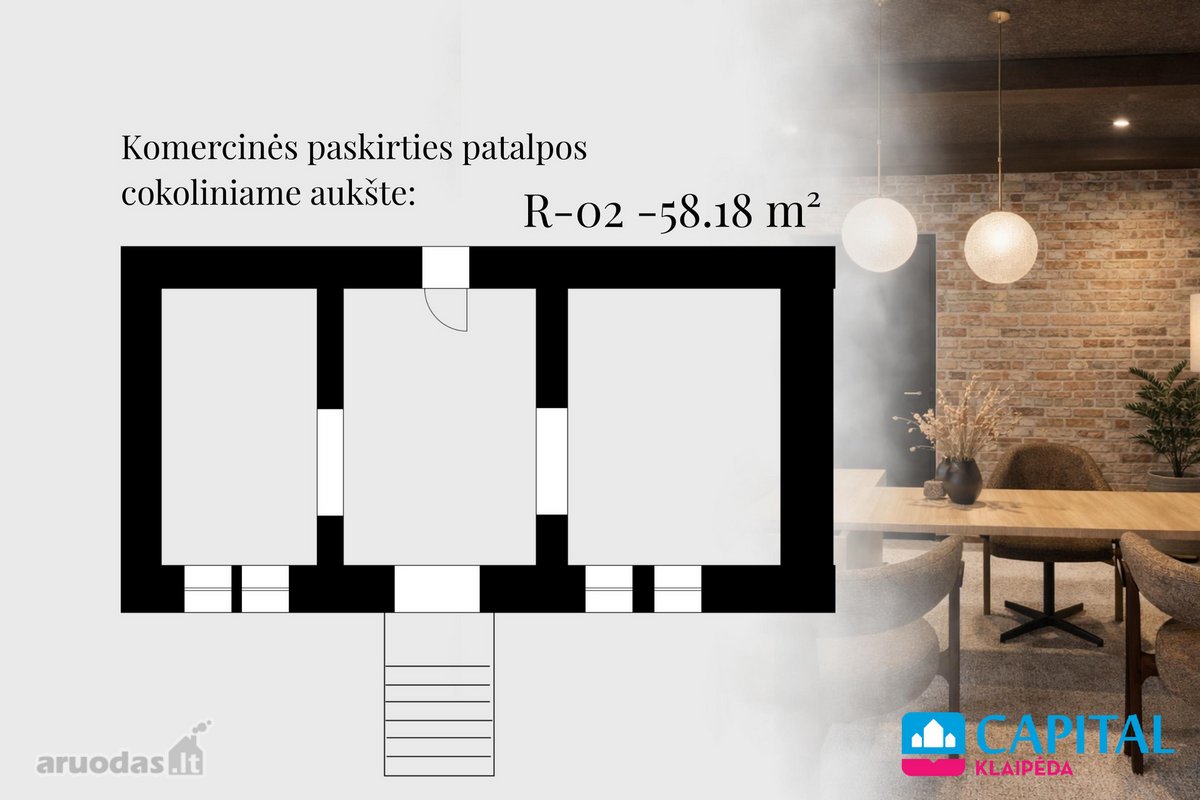 Komercinės patalpos projekte „Jūros 1“ – - nuotraukos Nr. 3