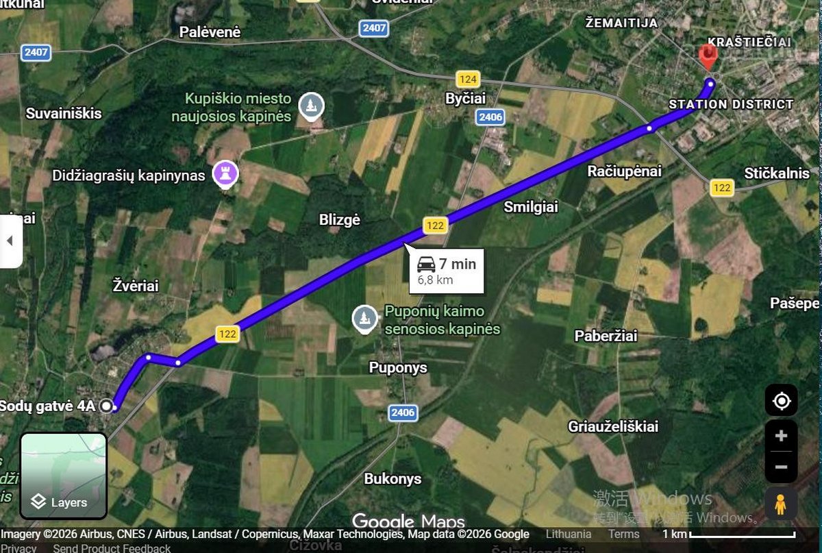 Dviejų kambarių buto plotas – 33,11 m². - nuotraukos Nr. 13