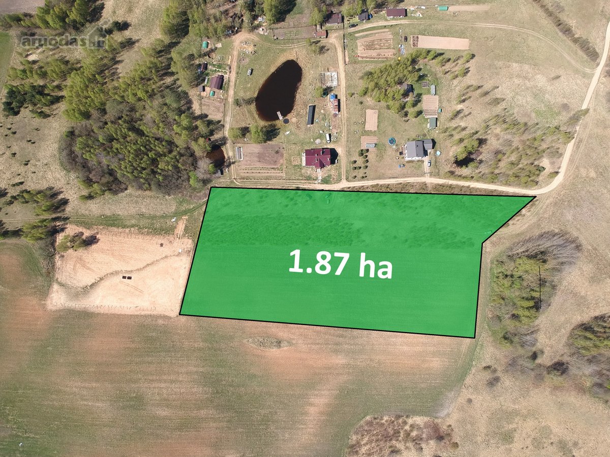 Parduodamas 1,87 Ha Žemės Ūkio Paskirties