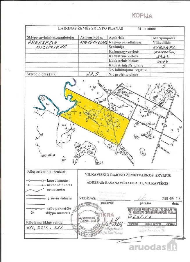 Vilkaviškio r. sav., Stanaičių k.