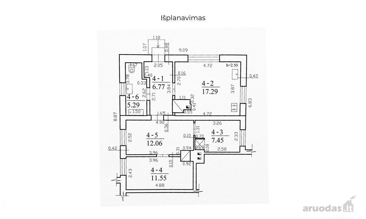 Parduodamas 3 kambarių butas (namo dalis) su - nuotraukos Nr. 21