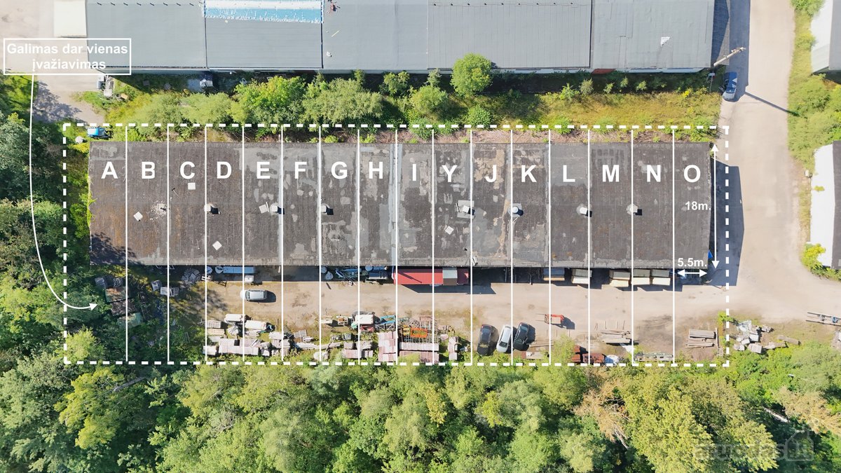 Parduodamos erdvios gamybos ir sandėliavimo