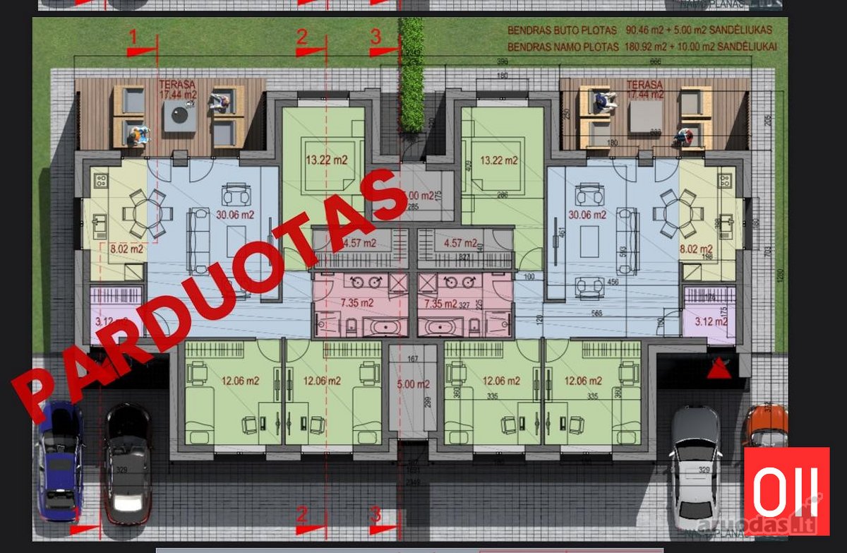 A++ klasės vieno aukšto namas su 3,5 m - nuotraukos Nr. 31