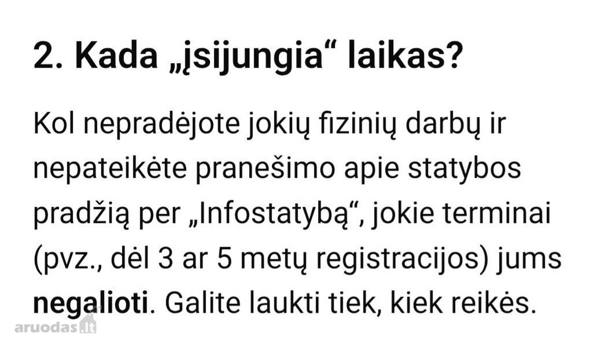Parduodamas idealiai statyboms paruoštas 19 - nuotraukos Nr. 8