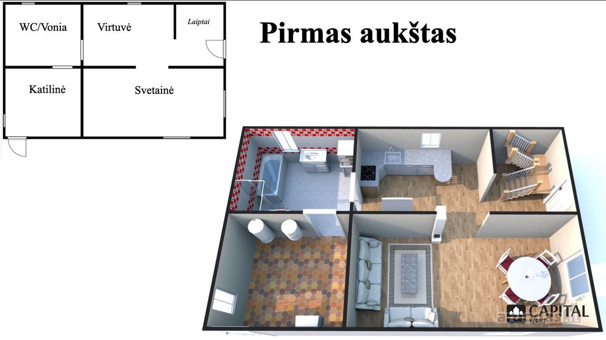 Parduodamas namas Dercekliuose - nuotraukos Nr. 7