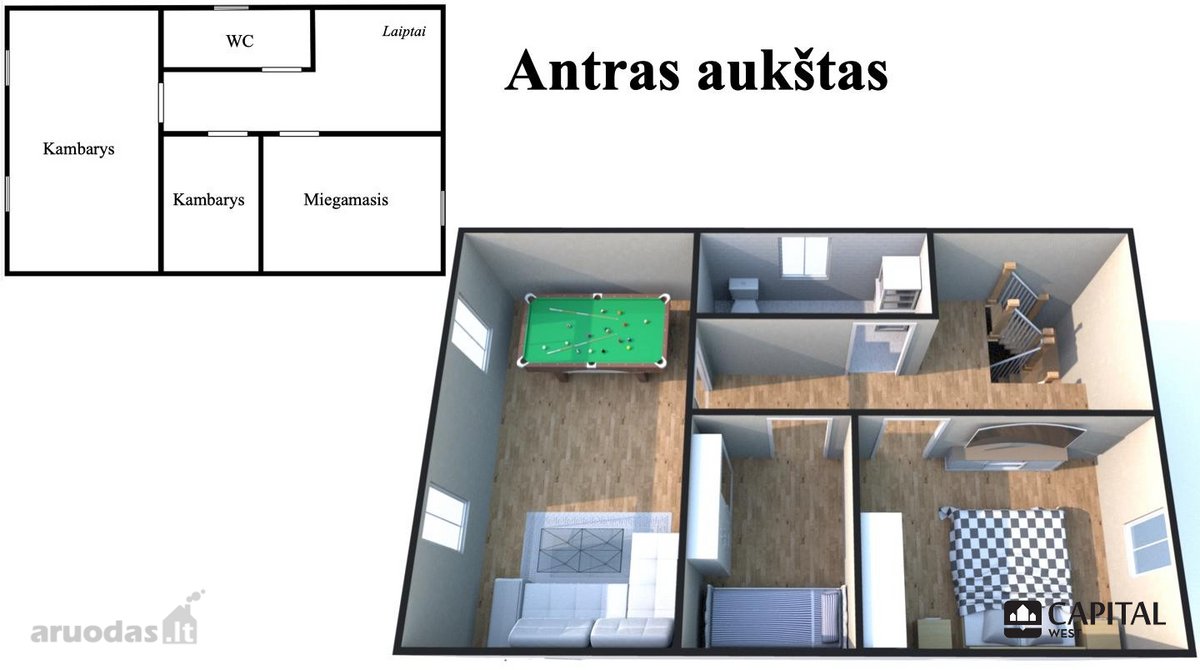 Parduodamas namas Dercekliuose - nuotraukos Nr. 8