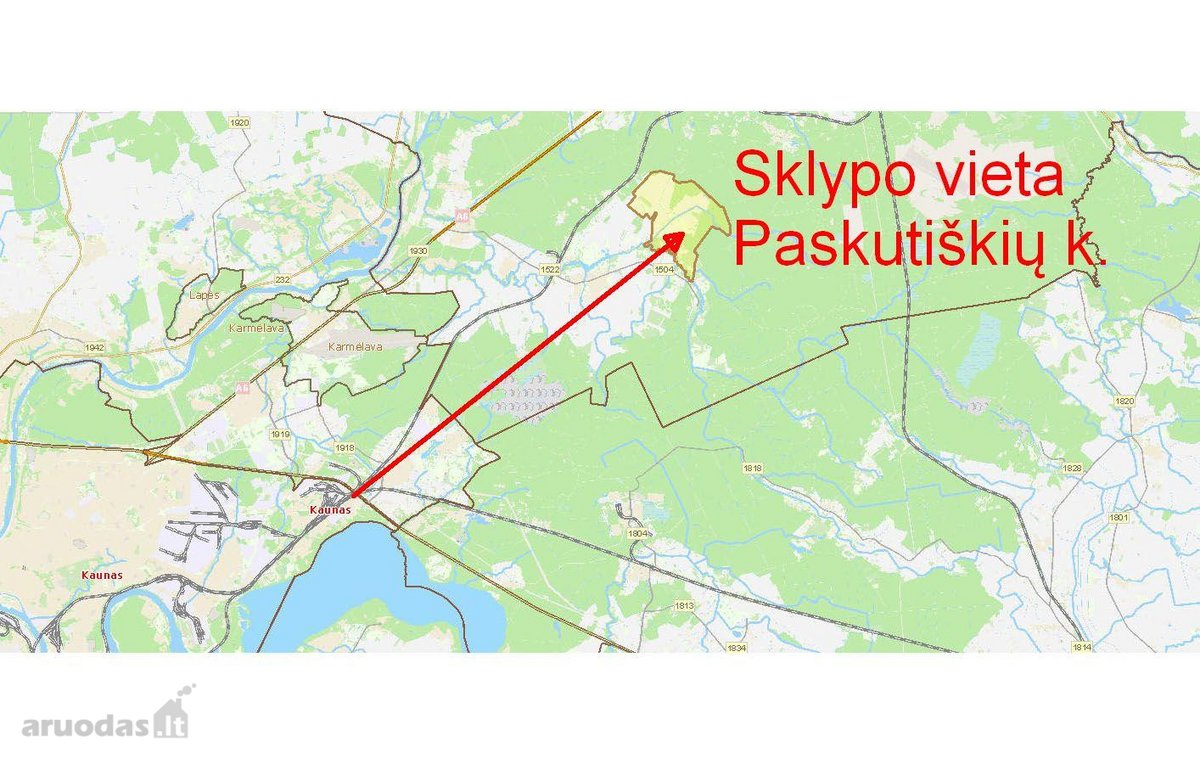 Jonavos r. Paskutiškių k. besiribojantis su