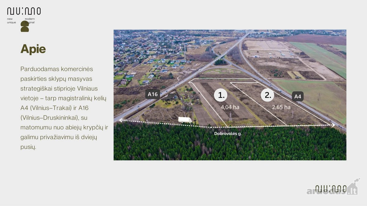 2,65 ha komercinis sklypas Vilniuje, - nuotraukos Nr. 2