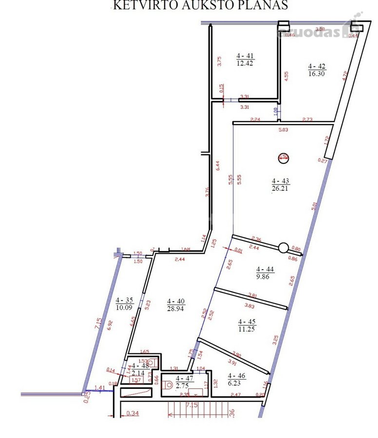 Išnuomojamos 113,96 m² administracinės - nuotraukos Nr. 12