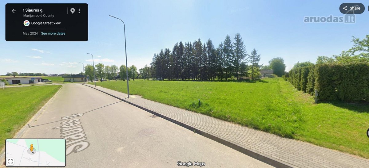 Nuomojamas 23 arų sklypas Šakių mieste –