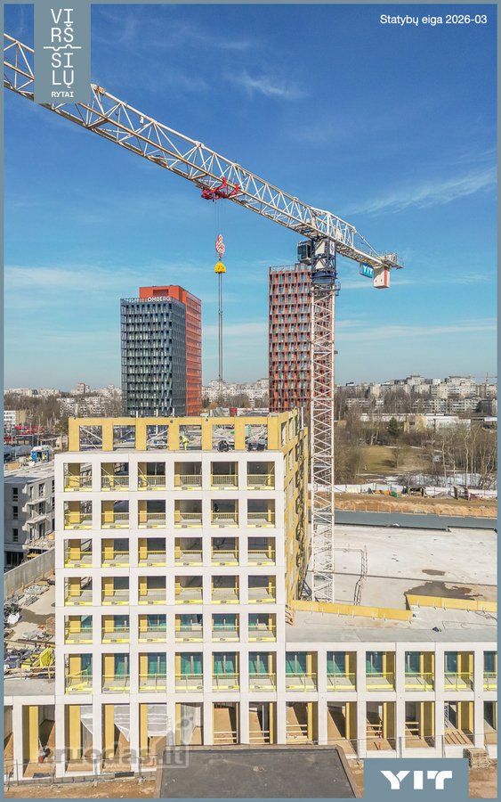 Parduodamas 4 kambarių butas naujai vystomame