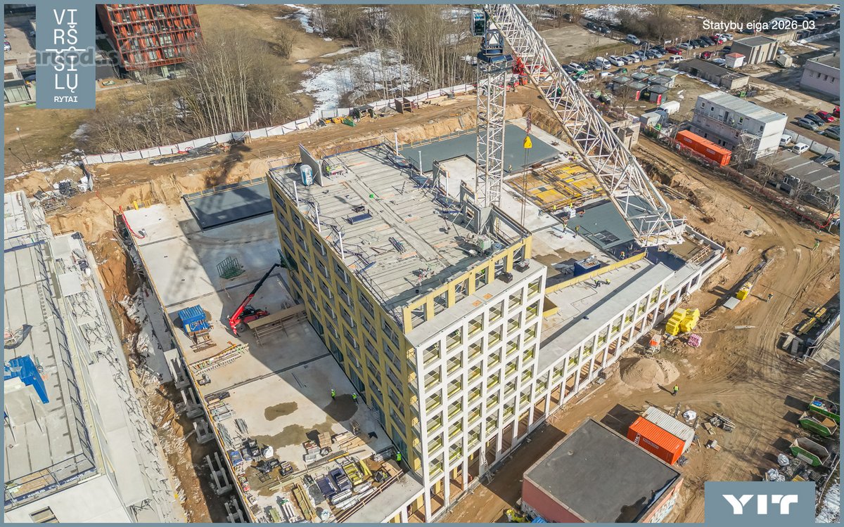 Parduodamas 3 kambarių butas naujai vystomame