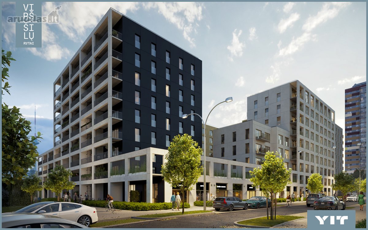 Parduodamas 3 kambarių butas naujai vystomame - nuotraukos Nr. 14