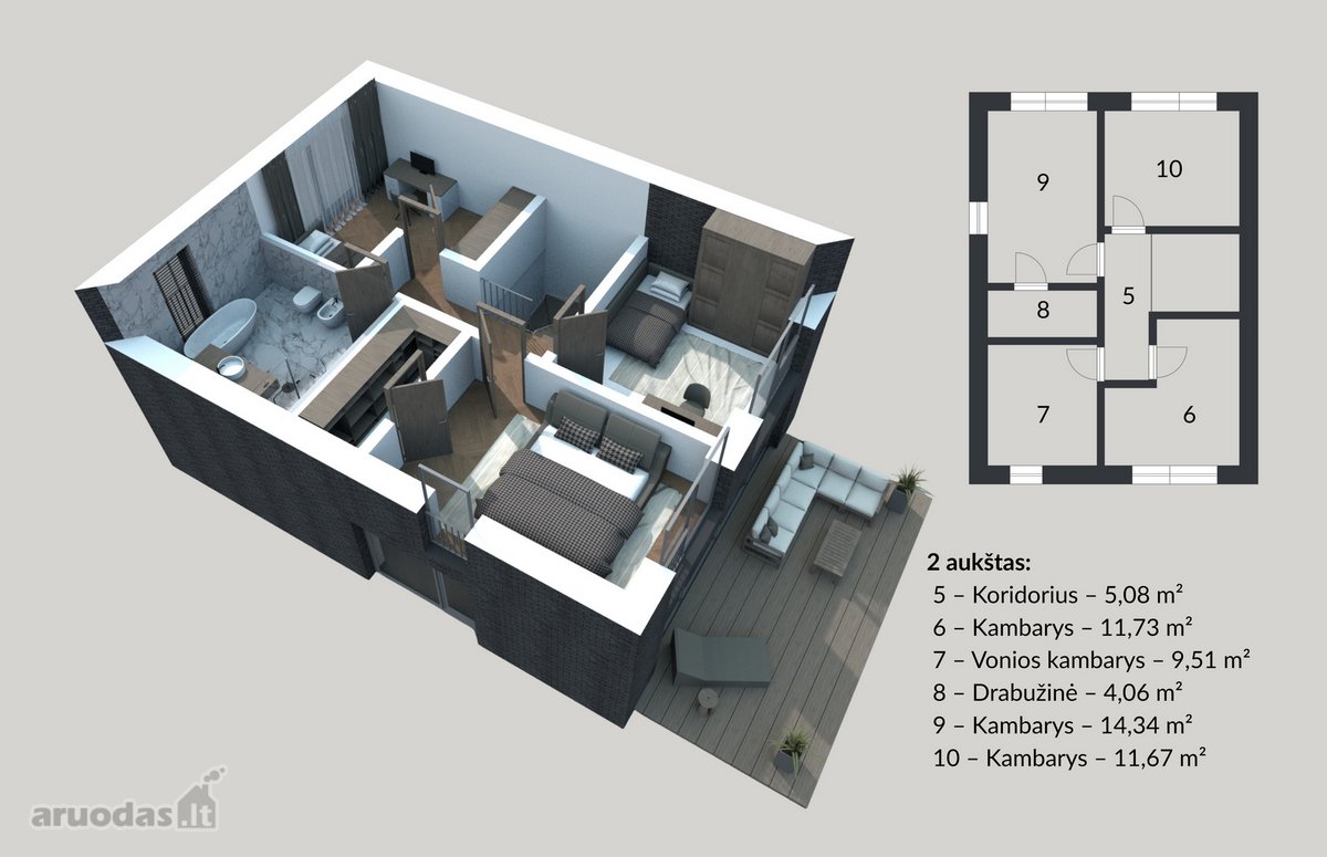 Parduodami Kotedžai Perkūno G. 32–34, - nuotraukos Nr. 41