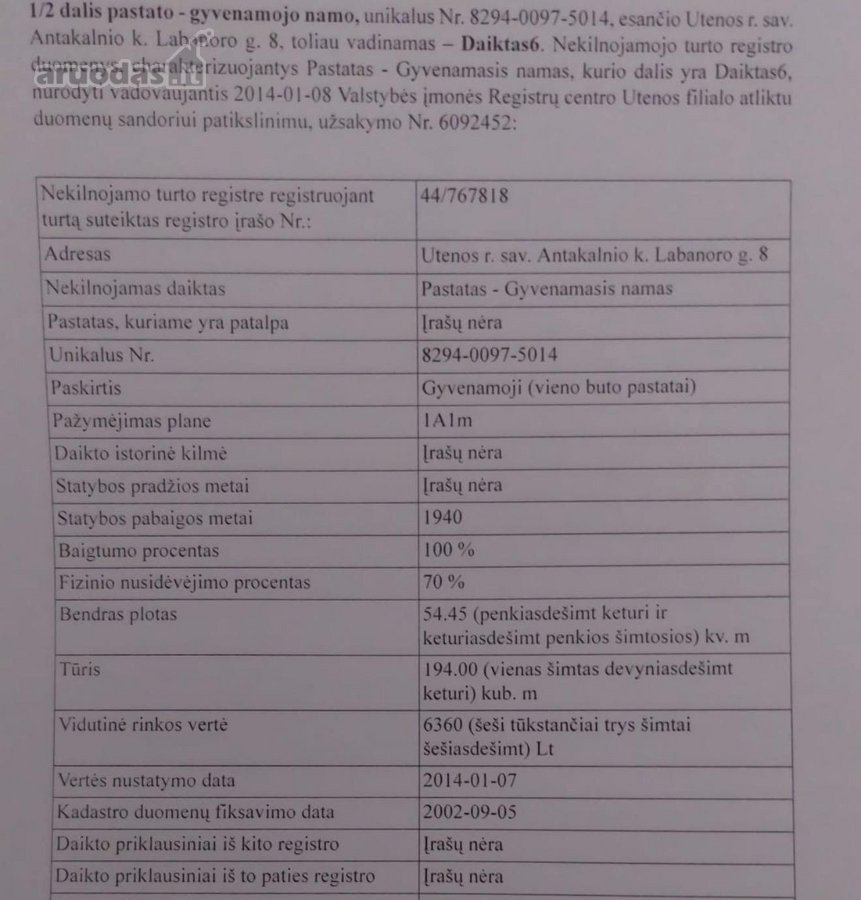 Parduodami du sklypai, vienas su sodyba 38.75 - nuotraukos Nr. 6
