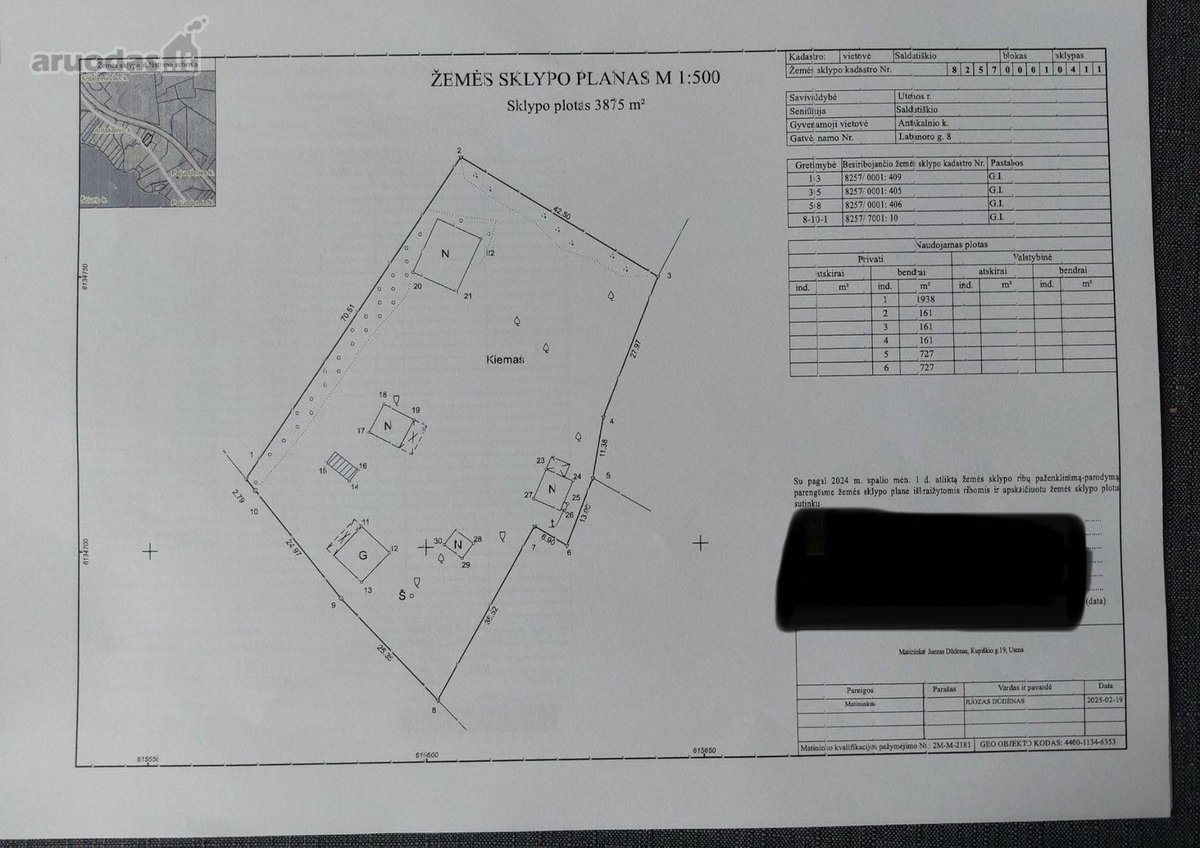 Parduodami du sklypai, vienas su sodyba 38.75 - nuotraukos Nr. 11