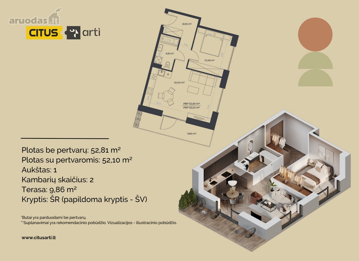 Citus Art – namai Naujamiestyje, kuriuose - nuotraukos Nr. 2