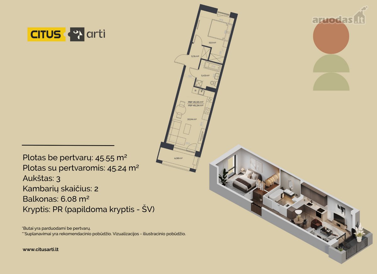 Citus Art – namai Naujamiestyje, kuriuose - nuotraukos Nr. 2