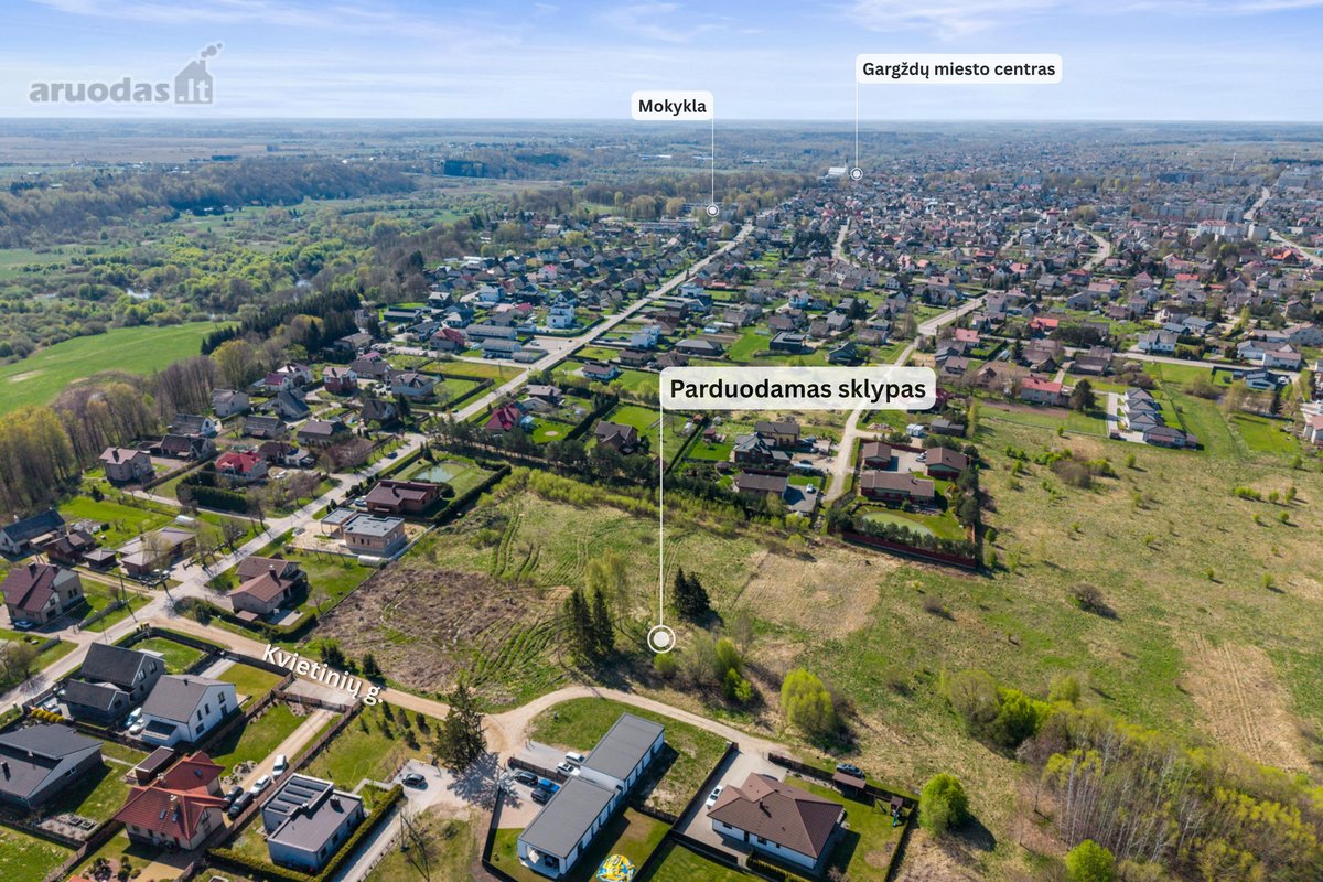 Parduodamas 6,68 arų namų valdos sklypas
