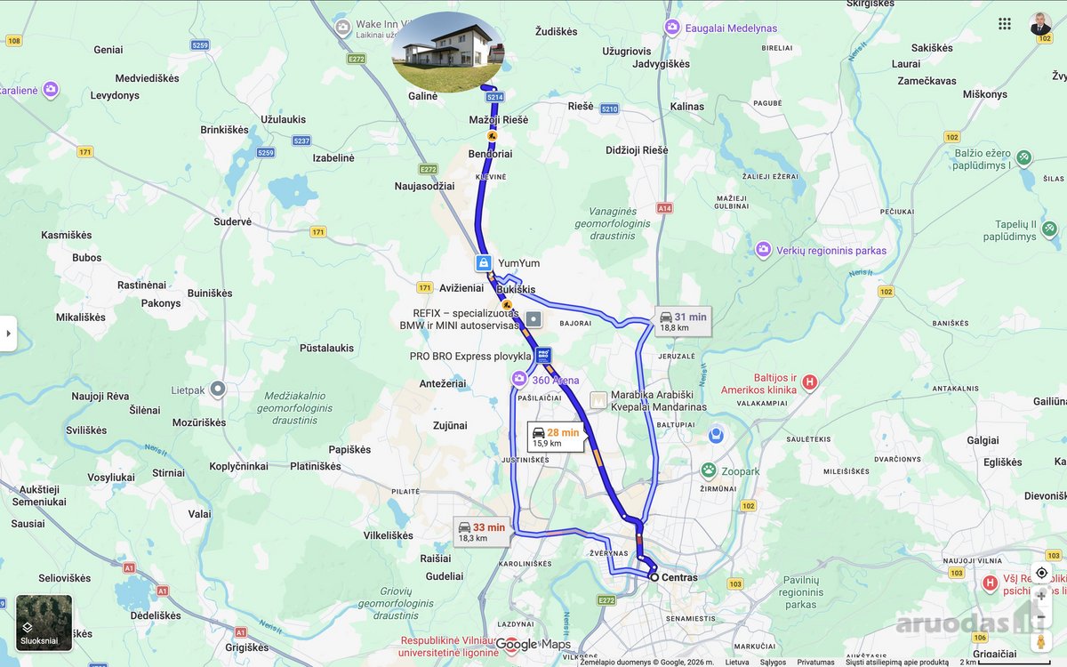 Parduodamas sublokuotas 170.02 kv.m. namas su - nuotraukos Nr. 40