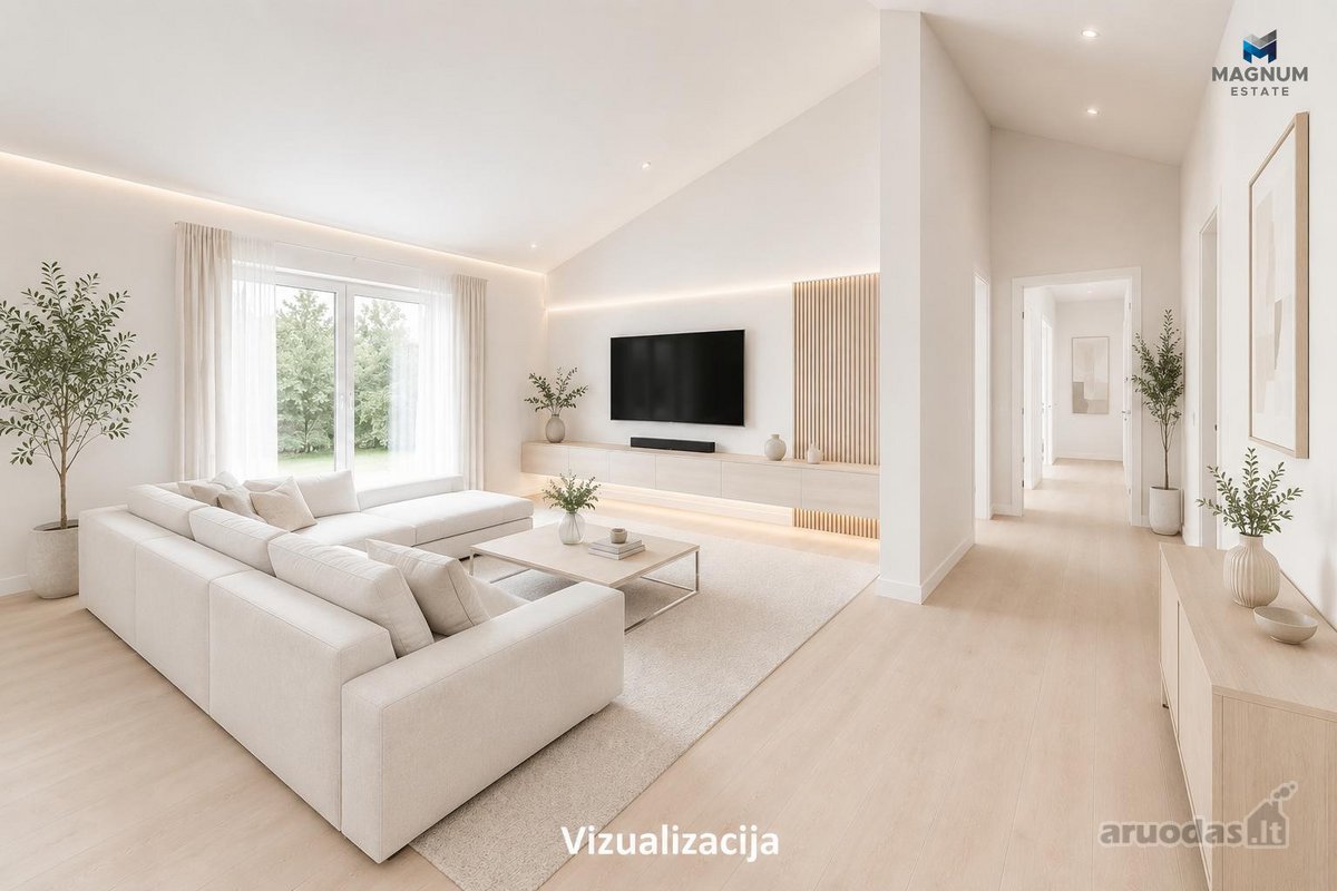 Modernus A++ klasės vieno aukšto namas šeimai - nuotraukos Nr. 7