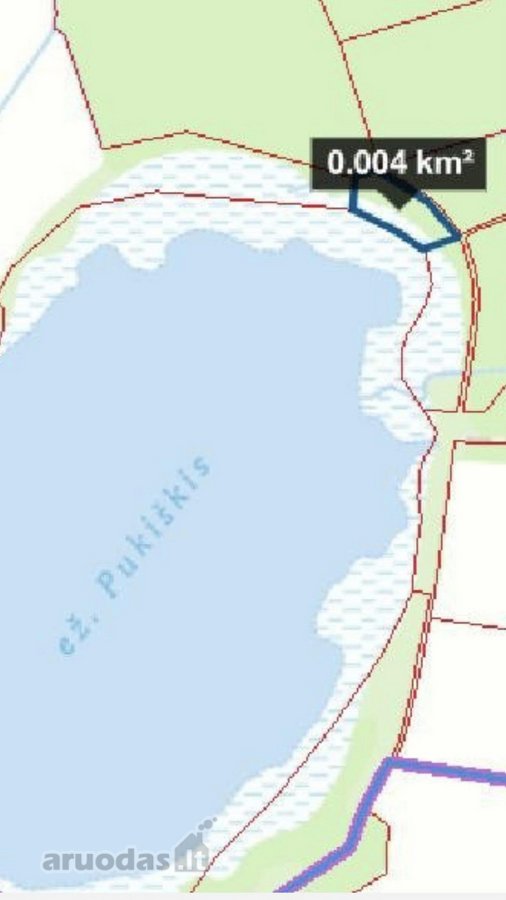 Parduodamas sklypas ant ežero kranto, skypui - nuotraukos Nr. 2