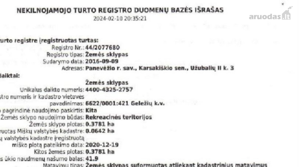 Parduodamas sklypas ant ežero kranto, skypui - nuotraukos Nr. 4