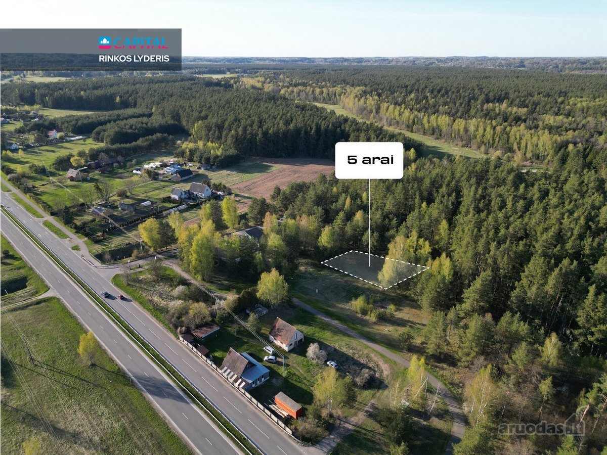 Parduodamas miško apsuptyje esantis 5.07 arų