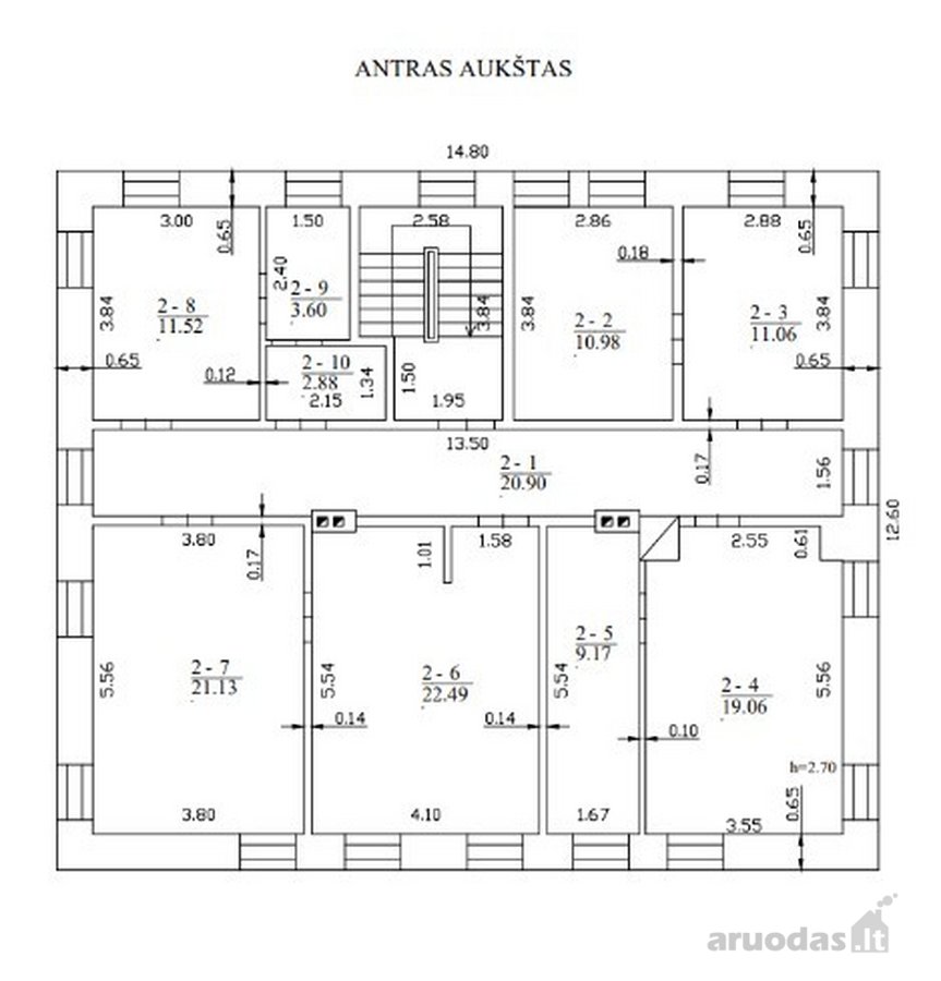 Administracinis pastatas su pagalbiniais - nuotraukos Nr. 13