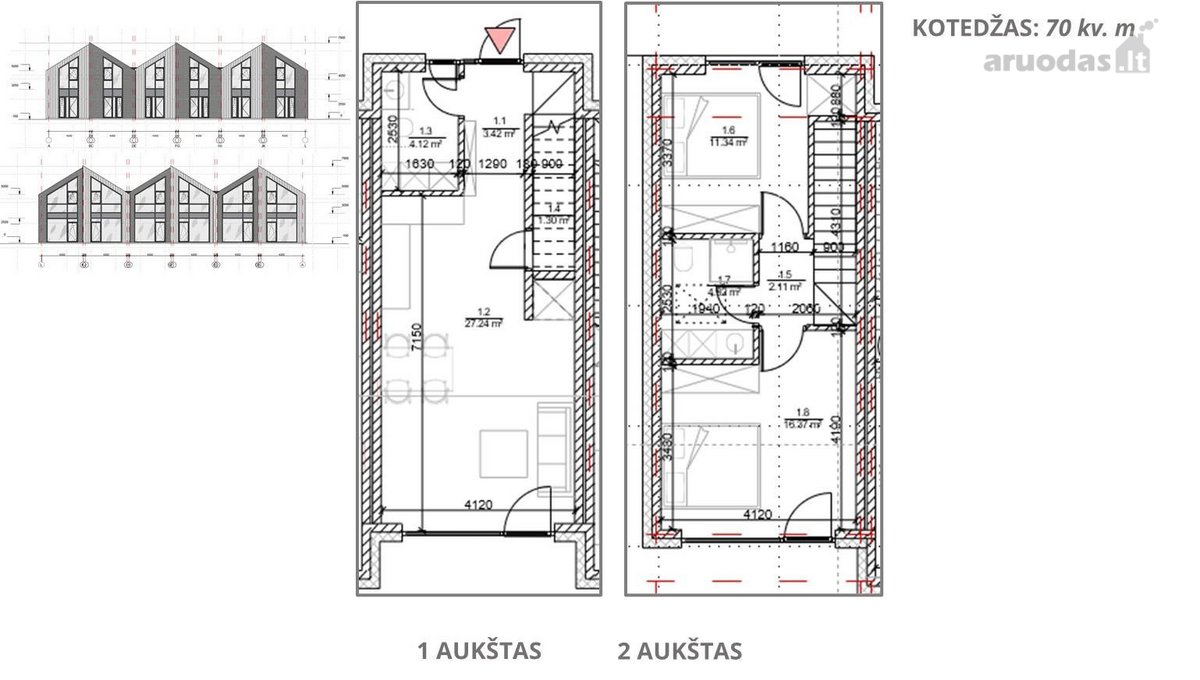 Išskirtinis kraštinis kotedžas su privačiu - nuotraukos Nr. 24