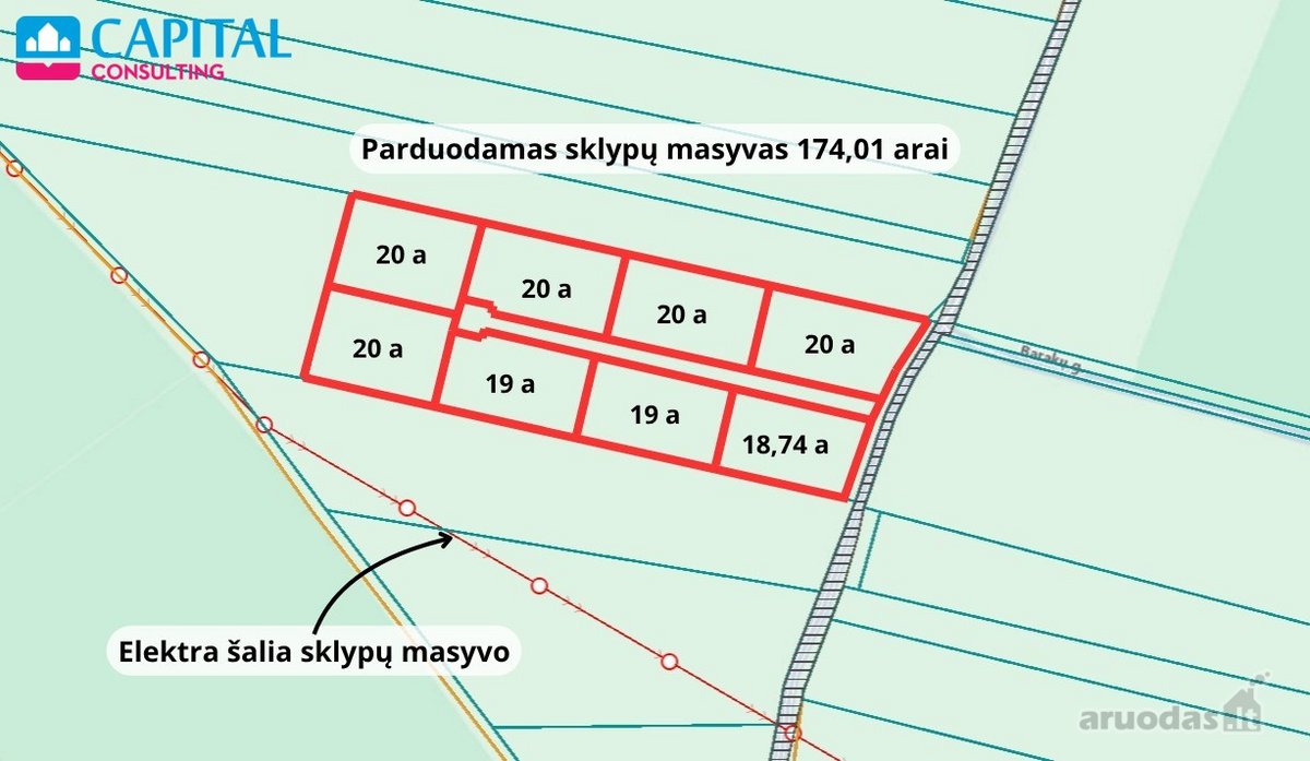 Namų valdos sklypai Trakų rajone Paluknio kaime - nuotraukos Nr. 3