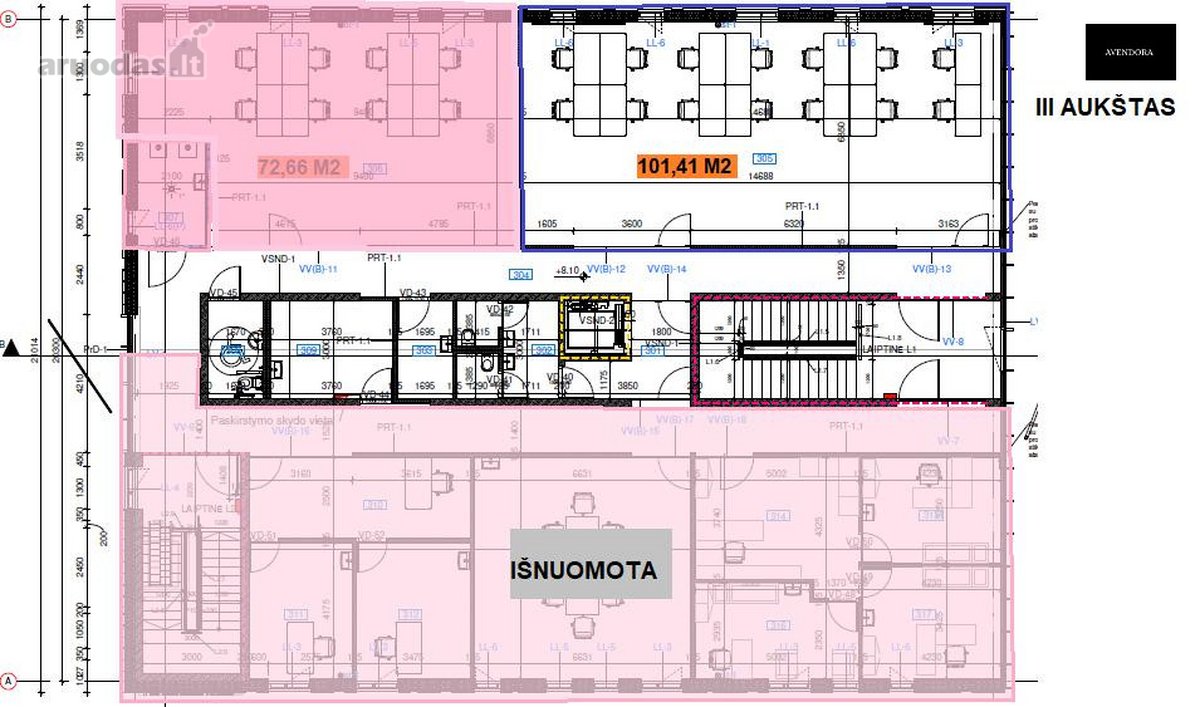 Išnuomojamos biuro patalpos Aleksote A+ - nuotraukos Nr. 18