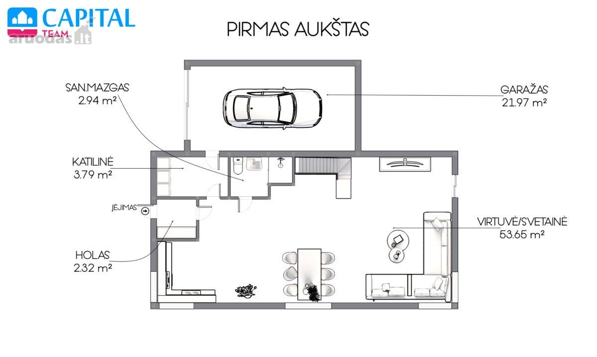 Parduodamas A+ Energetinės Klasės Pilnai Ir - nuotraukos Nr. 33