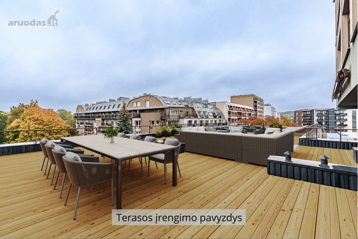 Unikalus butas su privačia 200 kv. m. terasa - nuotraukos Nr. 6