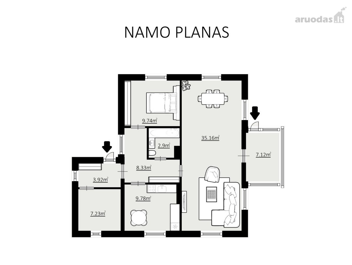 Parduodama jauki, tvarkinga sodyba, įsikūrusi - nuotraukos Nr. 11