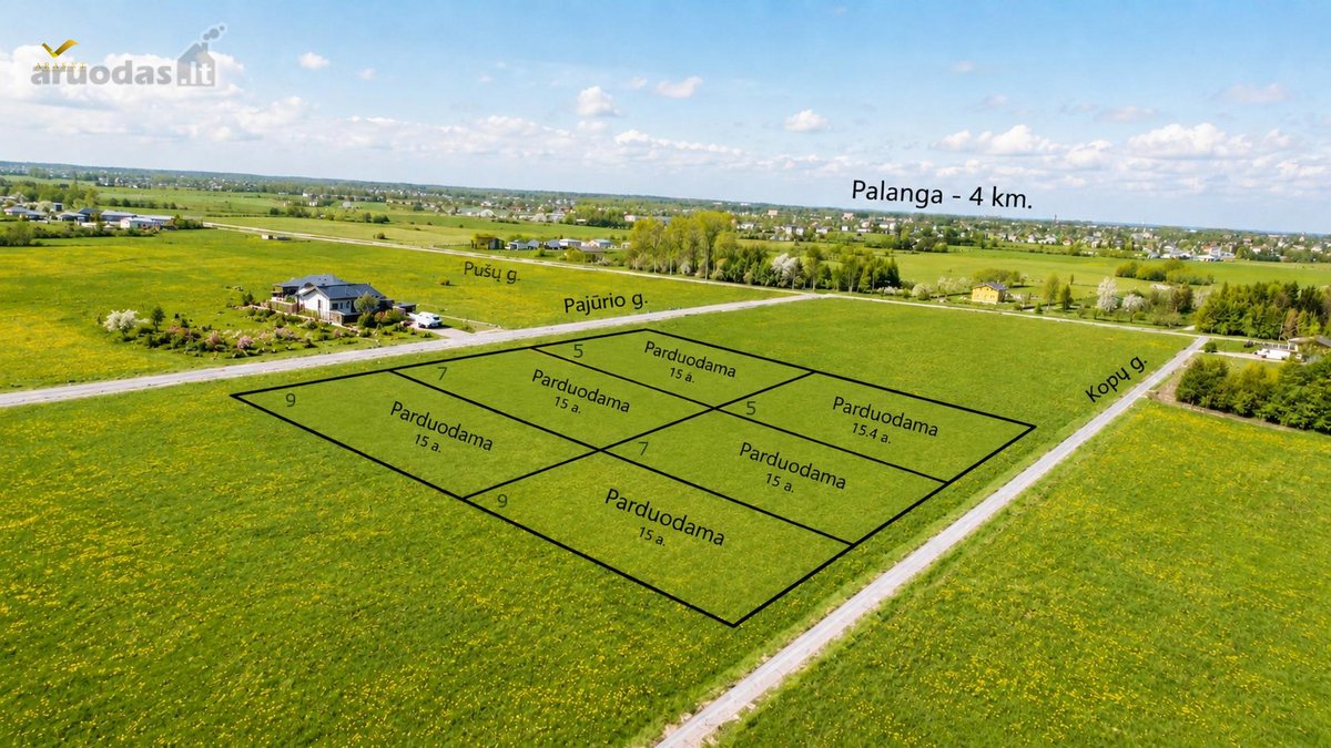 Šalia Palangos Kiauleikių K. Parduodami Namų