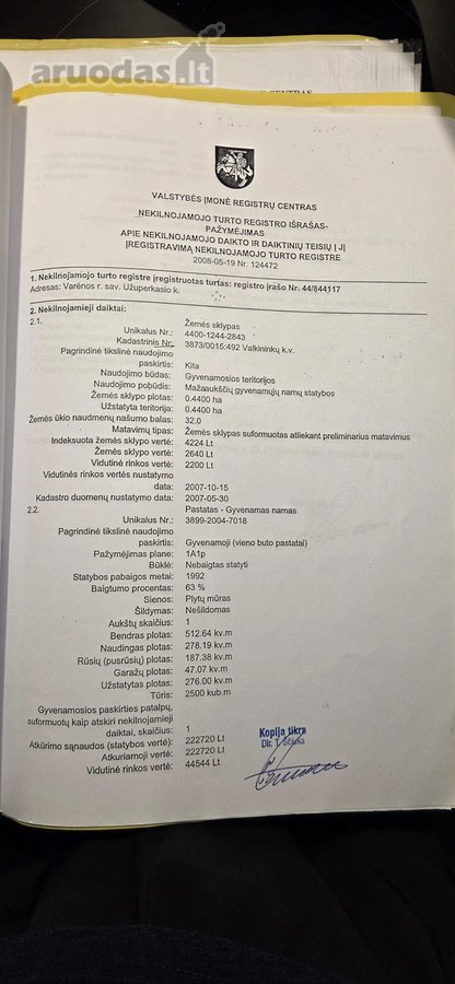 Parduodamas ne įrengtas gyvenamasis namas su - nuotraukos Nr. 15